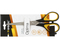 Ножницы канцелярские inФормат, 190 мм, ручки черные с желтым