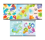 Тетрадь общая А5, 80 л. на скобе BG «Позитивный настрой», 160×200 мм, клетка, ассорти