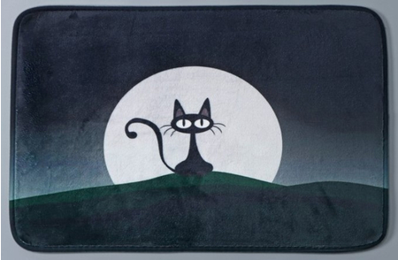Коврик для дома «Доляна» (ПВХ, флис), 40*60 см, «Черная кошка», ассорти Коврик для дома «Доляна» (ПВХ, флис), 40*60 см, «Черная кошка», ассорти