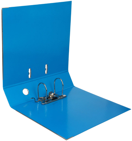 Папка-регистратор ErichKrause Accent с двусторонним ламинированным покрытием, корешок 70 мм, голубой