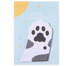 Блок бумаг для записей Sima-Land, 45×75 мм, 30 л., «Черно-белая лапка»