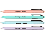 Ручка шариковая автоматическая Berlingo Instinct, корпус ассорти, стержень синий