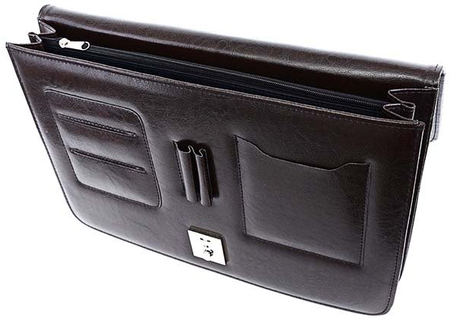 Папка деловая «Малс» 129, 280*270*265 мм, коричневая