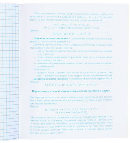 Тетрадь общая А5, 48 л. на скобе «Школьная классика», 165*200 мм, клетка, «Информатика»