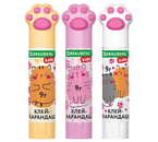 Клей-карандаш Brauberg Kids, 9 г, «Лапки» Cat Paw, ассорти