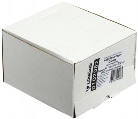 Бумага для струйной фотопечати глянцевая односторонняя Lomond, А6 (100*150 мм), 230 г/м2, 500 л.