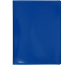 Папка пластиковая на 20 файлов Workmate, толщина пластика 0,5 мм, синяя