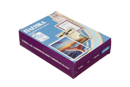 Пленка для ламинирования Glossy, А5 (154*216 мм), 250 мкм, глянец, 100 шт. Пленка для ламинирования Glossy, А5 (154*216 мм), 250 мкм, глянец, 100 шт.