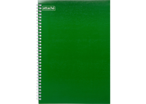 Тетрадь общая А4, 80 л. на гребне Attache, 200×290 мм, клетка, темно-зеленая