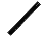 Линейка пластиковая Brauberg Black