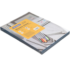 Обложки для переплета картонные OfficeSpace (А3), А3, 100 шт., 230 г/м², синие, тиснение «под кожу»