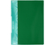 Папка пластиковая на 20 файлов «Бюрократ», толщина пластика 0,6 мм, зеленая