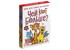 Игра настольная развивающая «Чей кот больше?», 36 карт, 5+