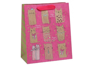Пакет бумажный крафтовый «Милые котики», 23×27×11,5 см Пакет бумажный крафтовый «Милые котики», 23×27×11,5 см