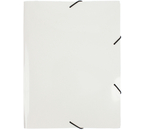 Папка пластиковая на резинке «Бюрократ» Deluxe, толщина пластика 0,7 мм, молочная