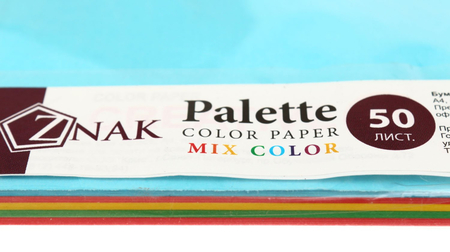 Бумага офисная цветная Palette Mix «Радуга», А4 (210*297 мм), 80 г/м2, 50 л., интенсив