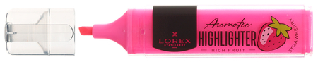 Маркер-текстовыделитель ароматизированный Lorex Rich Fruit, розовый