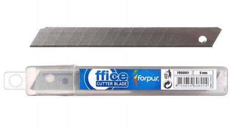 Лезвия для ножей Forpus, ширина лезвия 9 мм, 10 шт.
