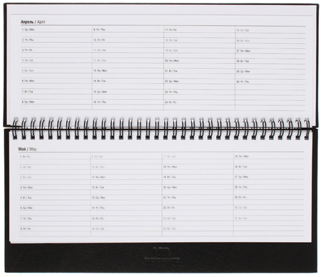 Планинг датированный на гребне на 2026 год Workmate Profy, 300*140 мм, 64 л., черный