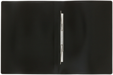 Папка-скоросшиватель пластиковая с пружиной Buro, толщина пластика 0,4 мм, черная