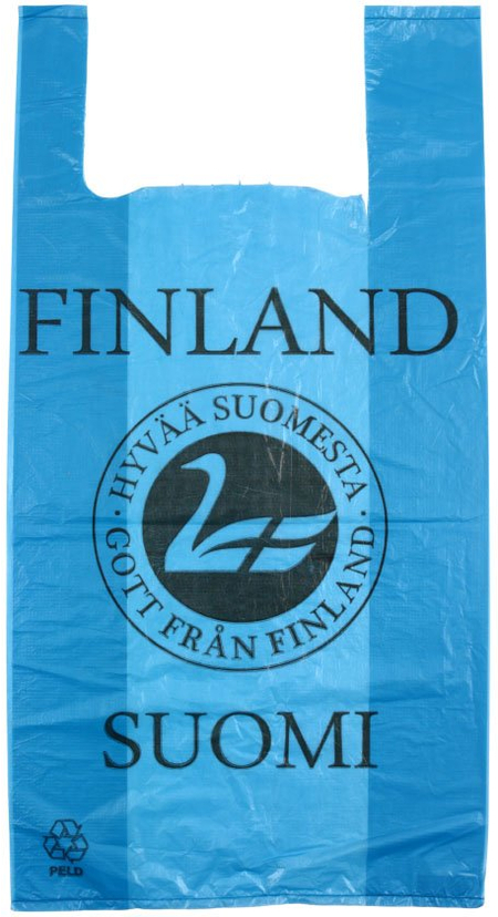 Пакет-майка A.D.M. (поштучно), 28+12*57 см, 13 мкм, Suomi Finland, синий