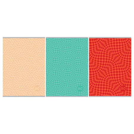 Тетрадь общая А4, 80 л. на скобе BG «Визуал», 205*295 мм, клетка, ассорти