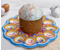 Подставка пластиковая пасхальная для яиц и кулича, 30*30 см, на 12 яиц, «Кулич и верба» Подставка пластиковая пасхальная для яиц и кулича, 30*30 см, на 12 яиц, «Кулич и верба»