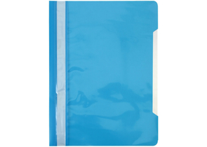 Папка-скоросшиватель пластиковая А4 «Бюрократ», толщина пластика 0,16 мм, голубая