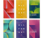 Блокнот на скобе ARTspace (А6), 100×165 мм, 48 л., клетка, Mono-trend. Микс, ассорти