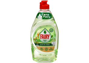 Средство для мытья посуды Fairy Pure&Clean, 450 мл, «Бергамот и Имбирь»