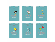 Блокнот на гребне Hatber А7