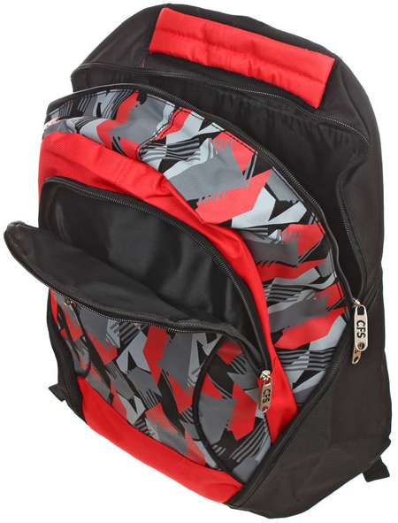 Рюкзак молодежный Cool For School, 450*330*160 мм, черный с красным Рюкзак молодежный Cool For School, 450*330*160 мм, черный с красным