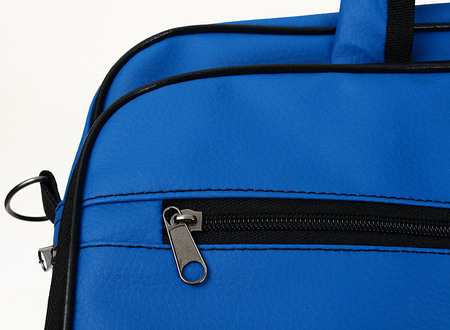 Сумка для ноутбука из искусственной кожи Versado 425 (диагональ 15-16 дюймов), 385*290*55 мм, синяя