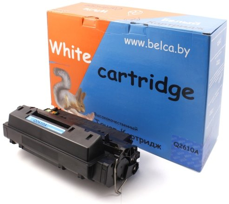 Тонер-картридж White Cartridge Q2610A, черный, ресурс 6000 страниц