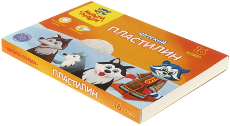 Пластилин «Енот на Аляске», 16 цветов, 240 г, со стекой Пластилин «Енот на Аляске», 16 цветов, 240 г, со стекой