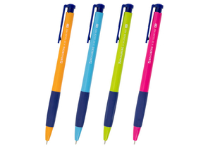 Ручка шариковая автоматическая Brauberg A-30 Color Mix, корпус ассорти, стержень синий Ручка шариковая автоматическая Brauberg A-30 Color Mix, корпус ассорти, стержень синий