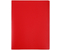 Папка пластиковая на 20 файлов «Стамм», толщина пластика 0,5 мм, красная