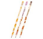 Карандаш чернографитный «Юнландия» Funny Yummy, твердость грифеля ТМ, с ластиком, Fat Animals, корпус ассорти