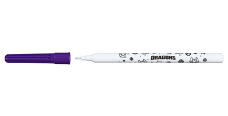 Фломастеры Dragons, 18 цветов, толщина линии 1-2 мм, вентилируемый колпачок, ассорти (цена за 1 набор)