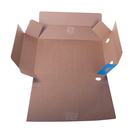 Папка архивная из микрогофрокартона на завязках OfficeSpace, корешок 75 мм, 320*250*75 мм, синяя