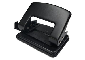 Дырокол Silwerhof Daily, 110×90 мм, 20 л., черный