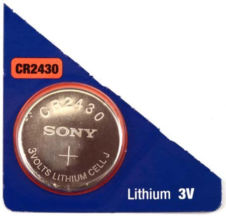 Батарейка литиевая Sony Lithium, CR2430, 3V