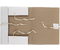 Папка картонная на завязках «Дело» (4 завязки), А4, 300 г/м2, корешок 40 мм, немелованная, белая
