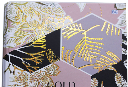 Тетрадь общая А5, 160 л. на кольцах BG Gold Pattern, 170*215 мм, клетка, ассорти