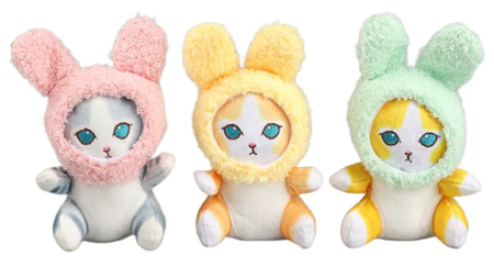 Игрушка мягкая на брелоке Sima-Land, 11 см, «Котик в костюме зайки», ассорти Игрушка мягкая на брелоке Sima-Land, 11 см, «Котик в костюме зайки», ассорти