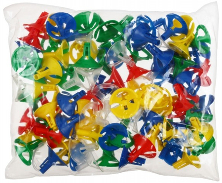 Зажим для воздушных шаров , 100 шт., ассорти