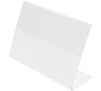 Держатель для ценников из оргстекла, 150×105 мм, L-вид, горизонтальный, прозрачный
