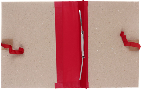 Папка картонная со скоросшивателем на завязках «Деловые ресурсы», А4, ширина корешка 60 мм, плотность 1240 г/м2, серая