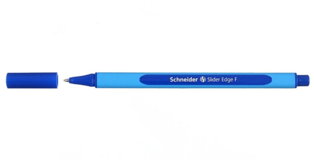 Ручка шариковая одноразовая Schneider Slider Edge, толщина линии F (0,4 мм), синий стержень Ручка шариковая одноразовая Schneider Slider Edge, толщина линии F (0,4 мм), синий стержень