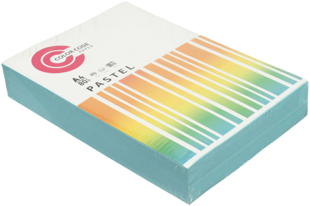 Бумага офисная цветная Color Code Pastel, А4 (210*297 мм), 80 г/м2, 500 л., голубая Бумага офисная цветная Color Code Pastel, А4 (210*297 мм), 80 г/м2, 500 л., голубая